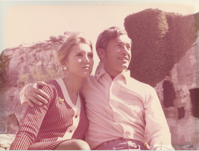 Michel et Christiane, les Baux 1968