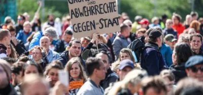 Manifestants en Allemagne Mai 2020