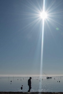 Soleil à Arès, photo de Christine Minière