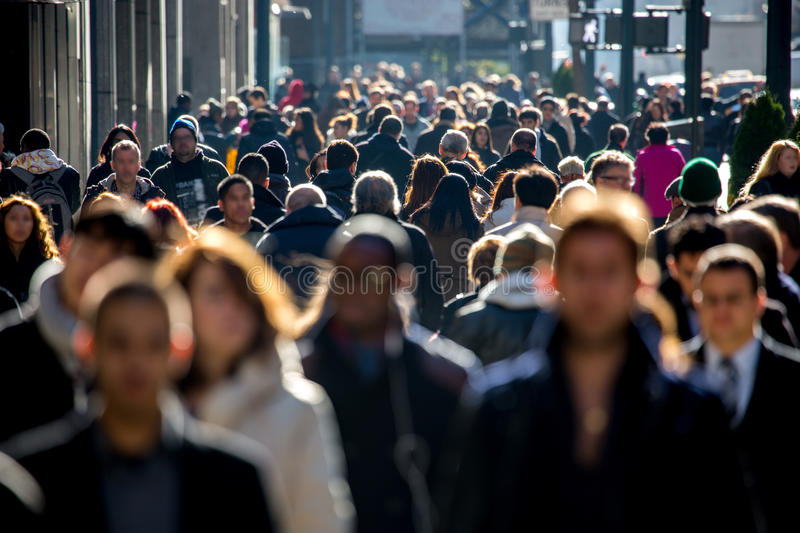 Foule dans la rue