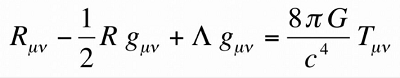 Equation d'Einstein Complète
