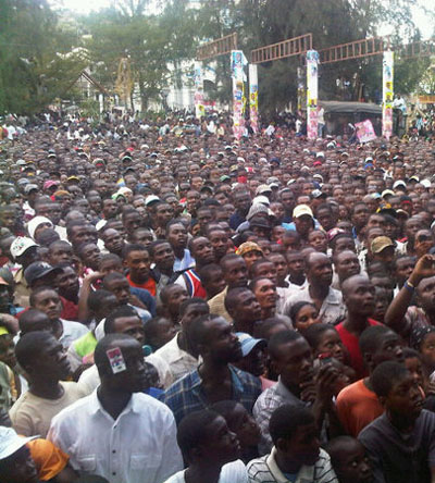 Foule en Haïti